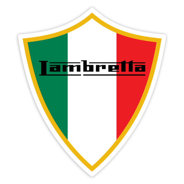 Pegatinas: Escudo Lambretta bandera Italia
