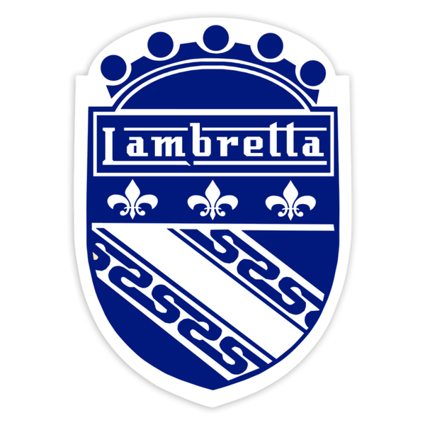 Pegatinas: Escudo heráldico Lambretta azul