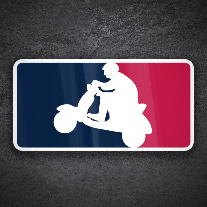 Pegatinas: Logo Scooter Tricolor