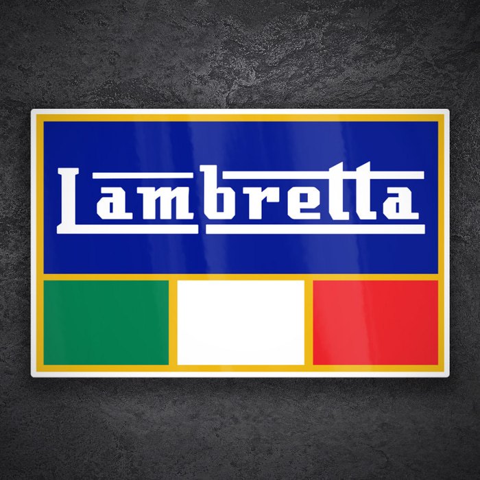 Pegatinas: Emblema Lambretta Clásico Italia