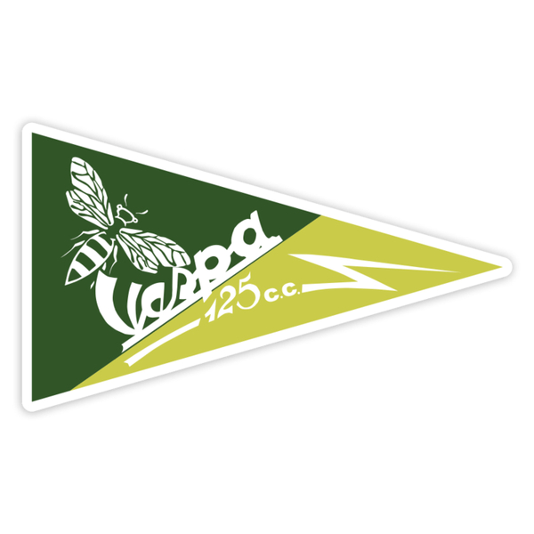 Pegatinas: Emblema Vespa 125cc con Abeja Estilo Retro