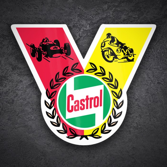 Pegatinas: Emblema Castrol Victoria Clásica Auto-Moto