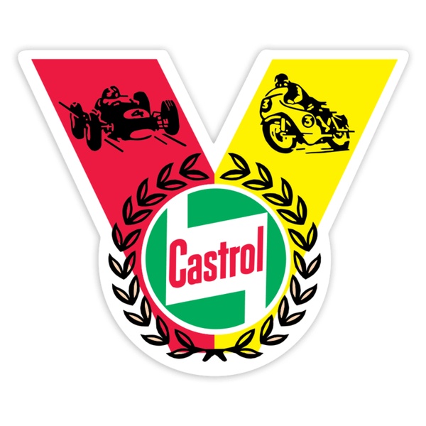 Pegatinas: Emblema Castrol Victoria Clásica Auto-Moto