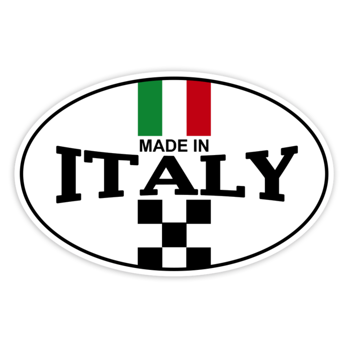 Pegatinas: Made in Italy bandera cuadros
