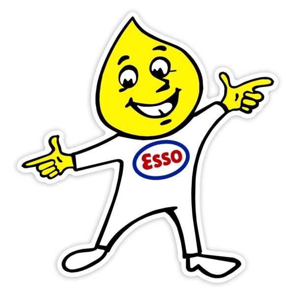 Pegatinas: Esso gota señalando
