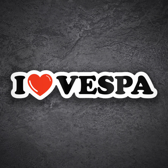 Pegatinas: I Love Vespa