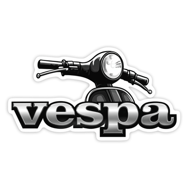 Pegatinas: Frontal Vespa Clásica Gris