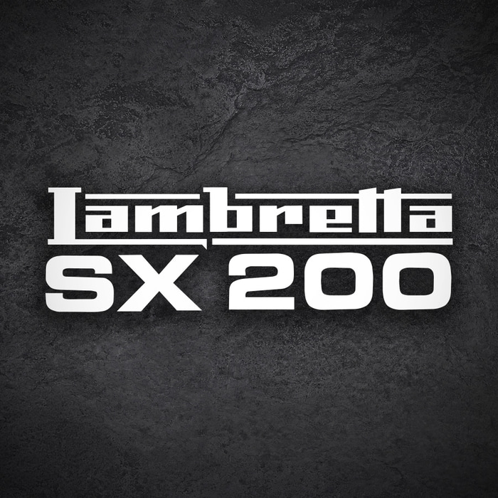 Pegatinas: Lambretta SX 200