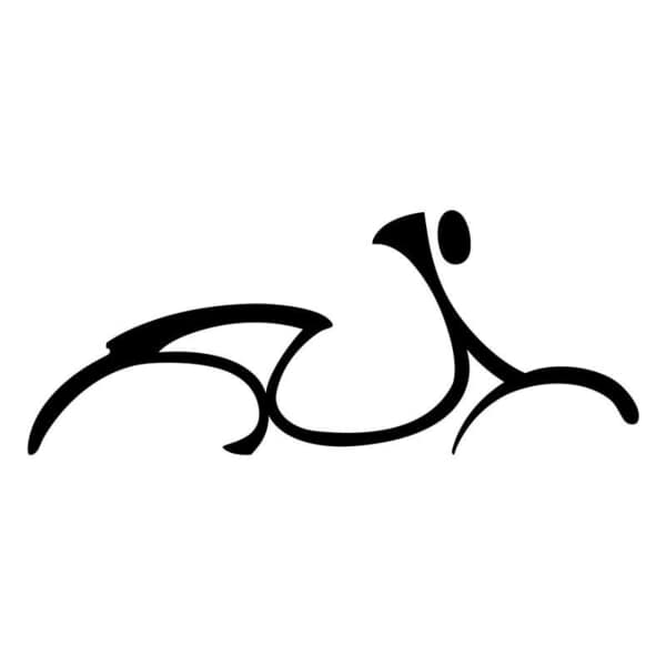 Pegatinas: Silueta Artística de Scooter