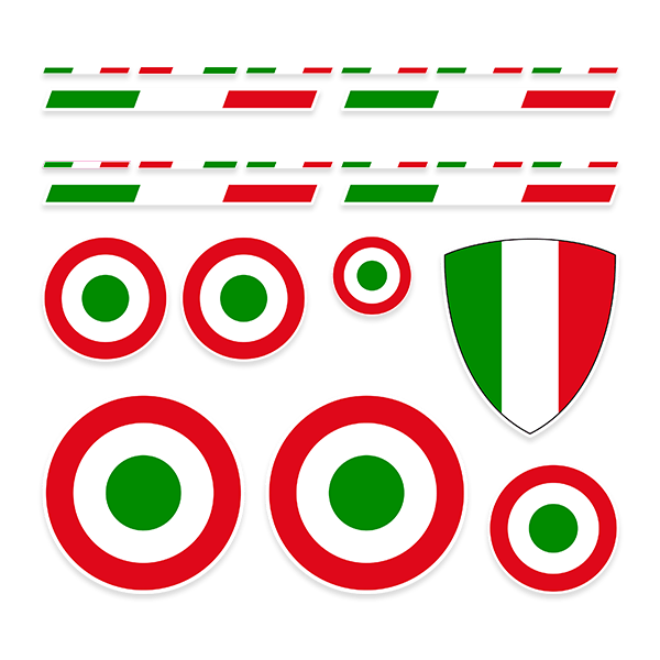 Pegatinas: Vespa Banderas y Escudos Italia 0