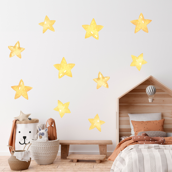 Vinilos Infantiles: Kit de estrellas de acuarela