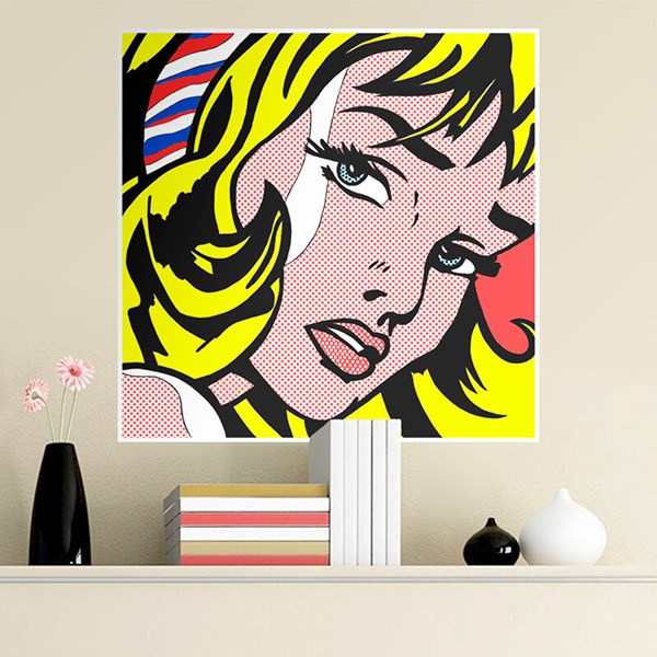 Vinilos Decorativos: Chica de Roy Lichtenstein