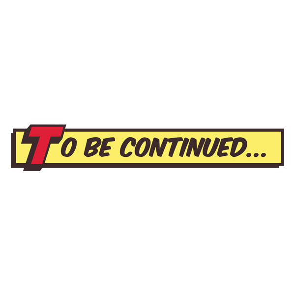 Vinilos Decorativos: To be continued comic