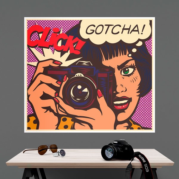 Vinilos Decorativos: Chica gotcha!