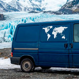 Vinilos autocaravanas: Silueta Mapa Mundi Low 23