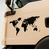 Vinilos autocaravanas: Silueta Mapa Mundi Low 24