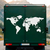 Vinilos autocaravanas: Silueta Mapa Mundi Low 8