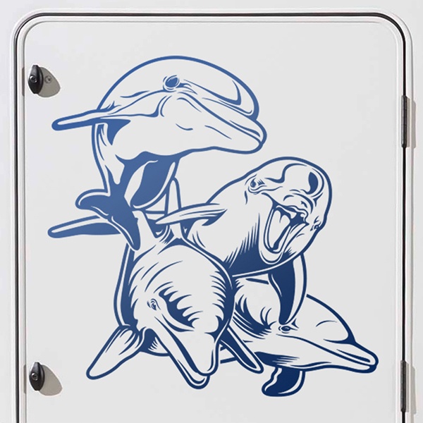 Pegatinas: Manada de Delfines 0