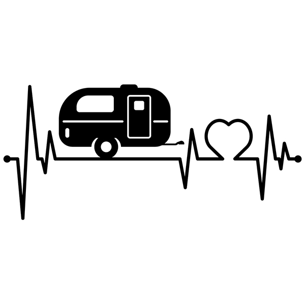 Vinilos autocaravanas: Caravana Electrocardiograma