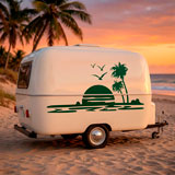 Vinilos autocaravanas: Playa para&iacute;so 4