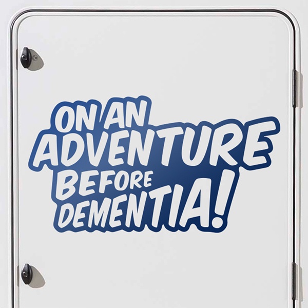 Pegatinas: On an adventure before dementia