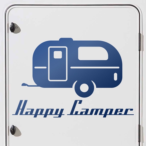 Vinilos autocaravanas: Happy camper 0