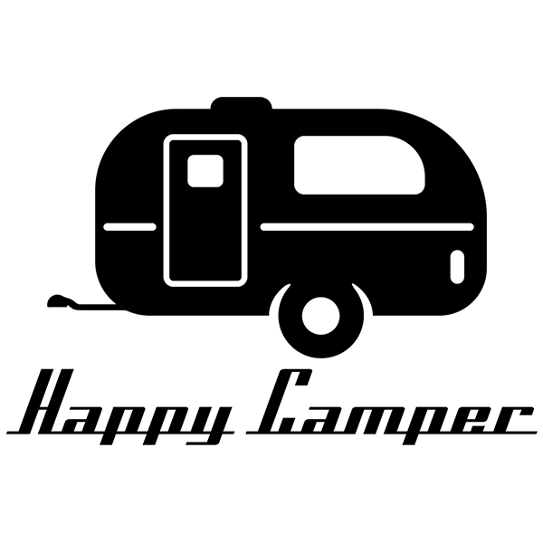 Vinilos autocaravanas: Happy camper