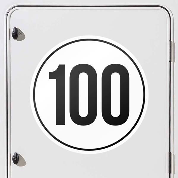 Pegatinas: Velocidad 100km/h