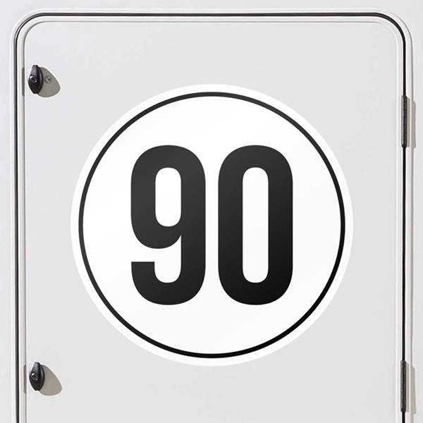 Pegatinas: Velocidad 90km/h