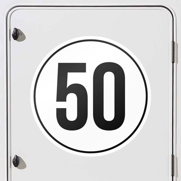 Pegatinas: Velocidad 50km/h