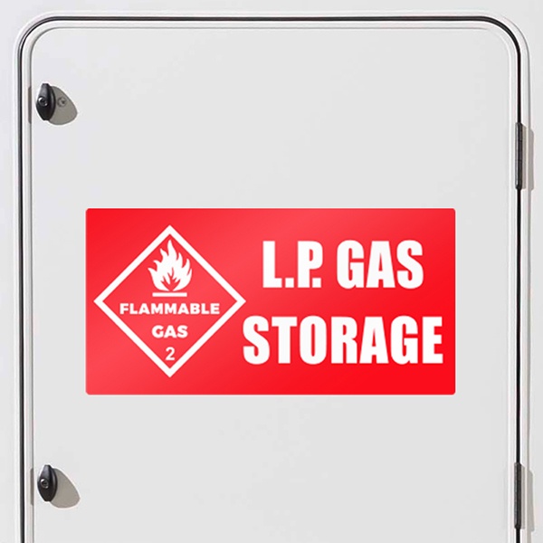 Pegatinas: LP GAS Storage