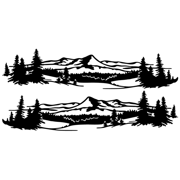 Pegatinas: Paisaje Pirenáico