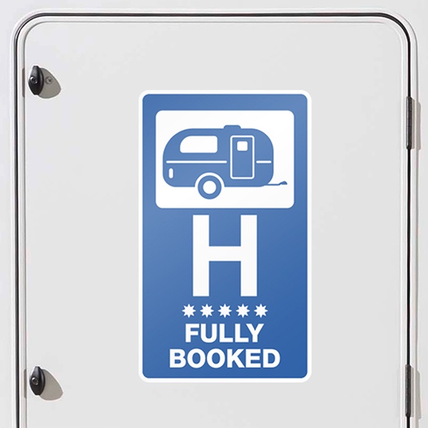 Pegatinas: Hotel Fully Booked