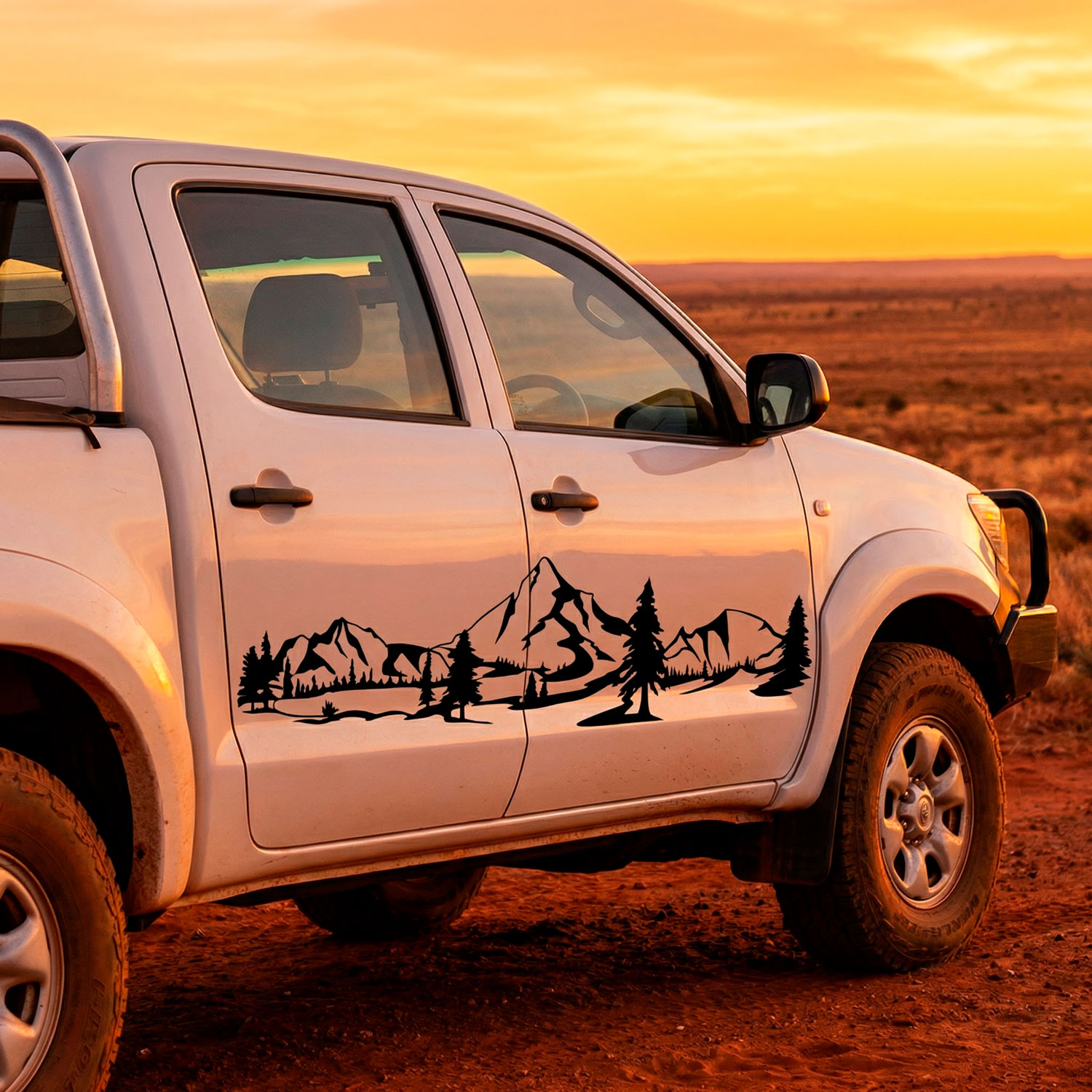 Vinilos autocaravanas: Paisaje monta&ntilde;ero