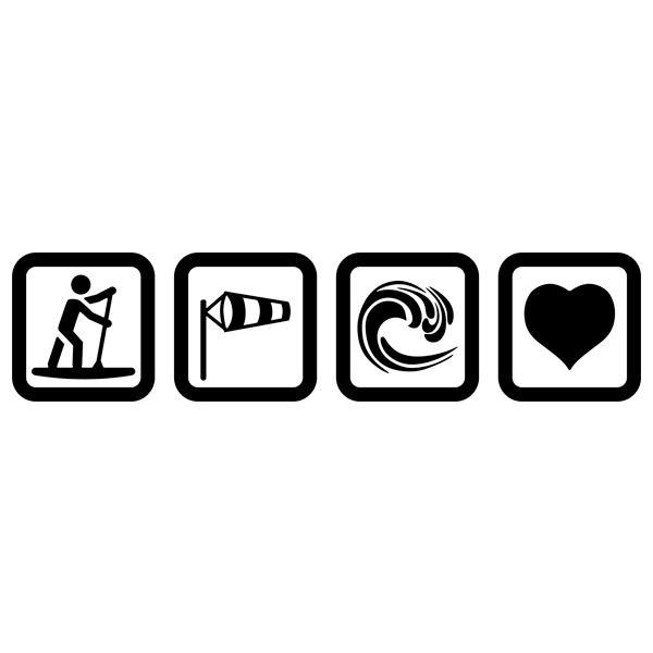 Pegatinas: Amor por el Sup
