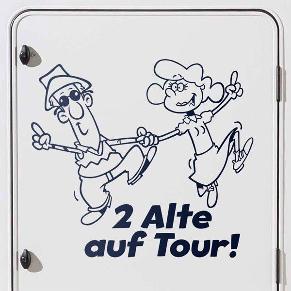 Pegatinas: 2 Alte auf Tour!