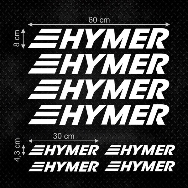 Pegatinas: Set 8X Hymer