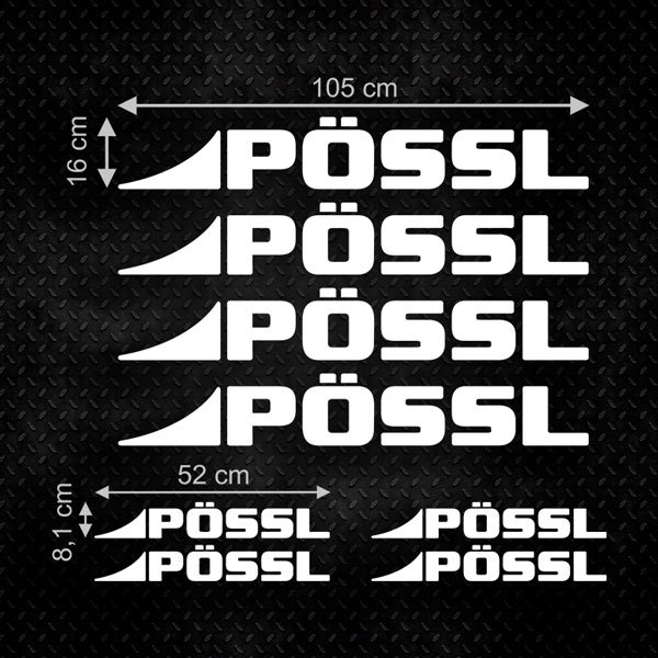 Pegatinas: Set 8X Pössl