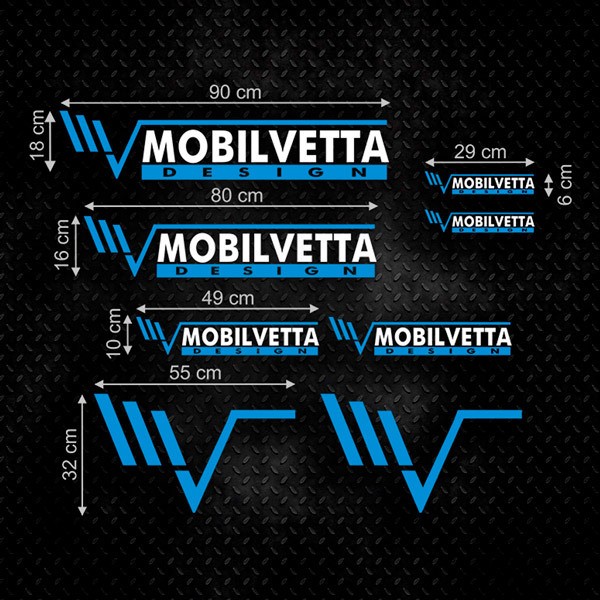 Pegatinas: Set 8X Mobiletta Design en dos Colores