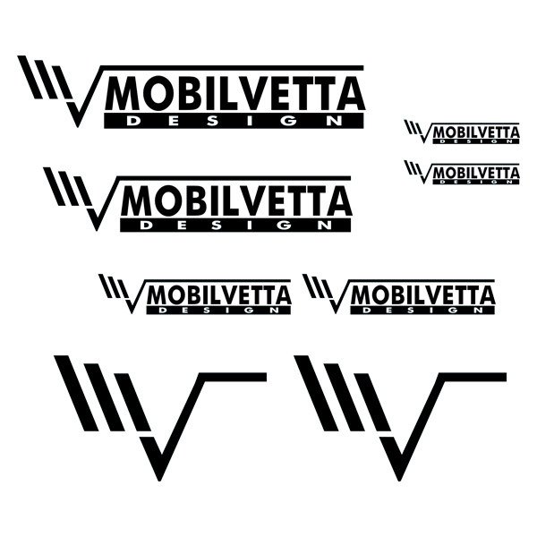 Vinilos autocaravanas: Set 8X Mobiletta Design en dos Colores