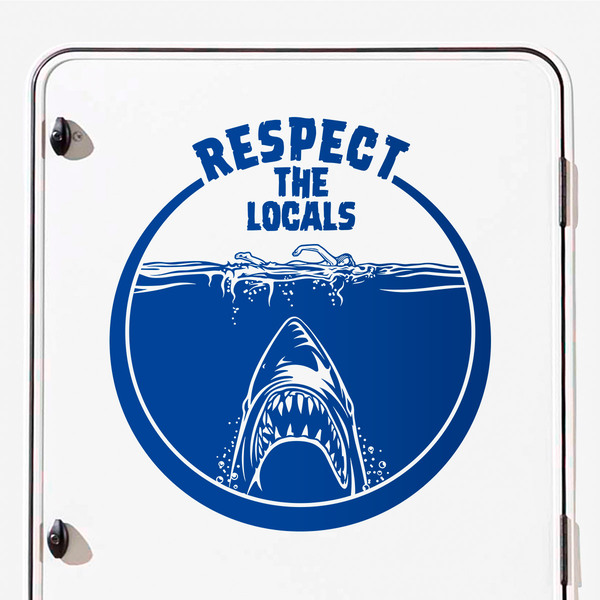 Pegatinas: Respect the locals 2