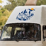 Vinilos autocaravanas: Atardecer Caravana 2