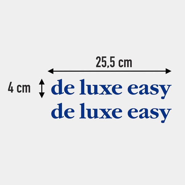 Vinilos autocaravanas: De luxe easy