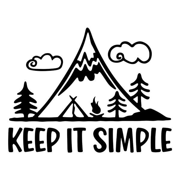 Vinilos autocaravanas: Vinilo Keep it simple para autocaravana