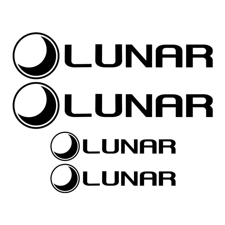Vinilos autocaravanas: Kit de Pegatinas Lunar para Caravana - 80x64 cm