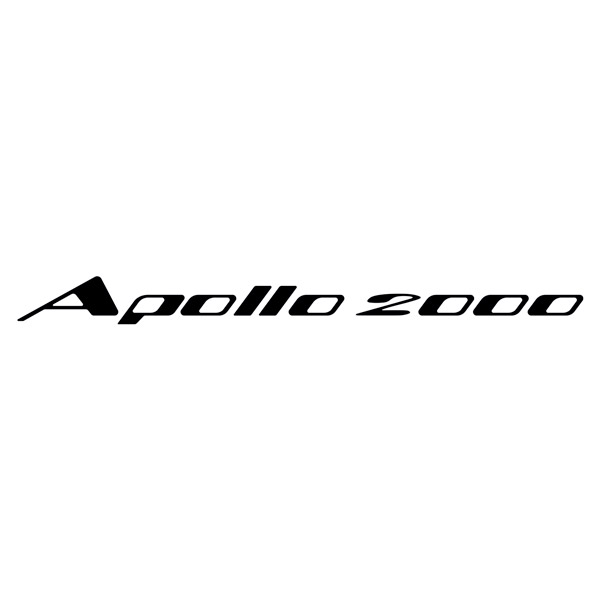 Vinilos autocaravanas: Pegatina para caravana Lunar Apolo 2000