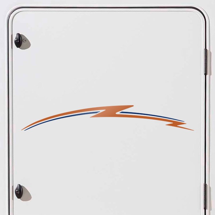 Vinilos autocaravanas: Franjas Decorativas Deportivas para Autocaravana