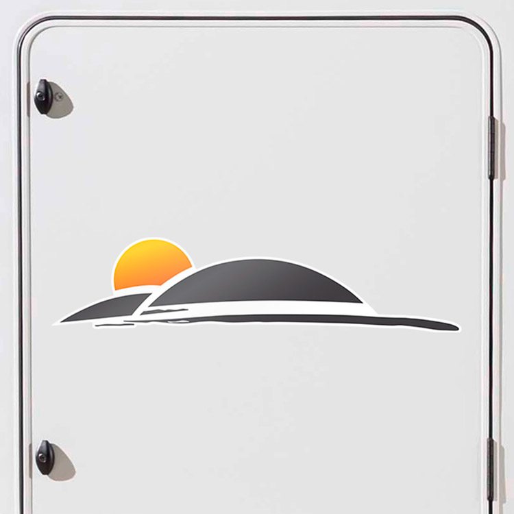 Vinilos autocaravanas: Pilote - Vinilo Puesta del Sol (Lado Derecho)
