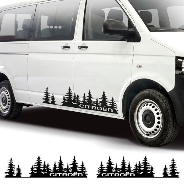 Vinilos autocaravanas: 2x Árboles Citroën