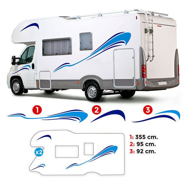 Vinilos autocaravanas: Kit Caravana Urano